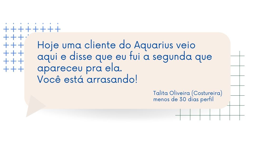 Depoimento de Talita Oliveira, costureira